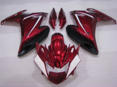 Carenados Moto Yamaha FZ6R 2009-2015 - Rojo Blanco Negro