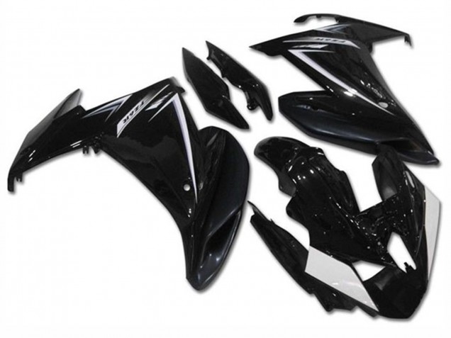 Carenados Moto Yamaha FZ6R 2009-2015 - Negro Brillante Blanco