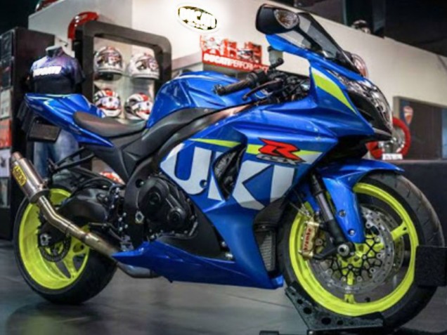 Carenado Moto Suzuki GSXR 1000 2009-2016 - Azul Verde Blanco