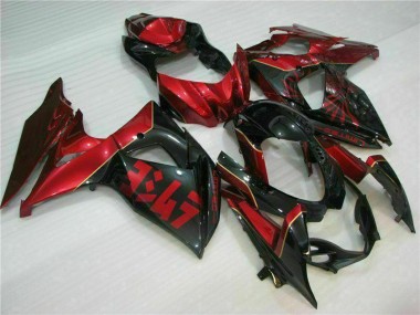Carenados Moto Suzuki GSXR 1000 2009-2016 - Rojo Negro Brillante