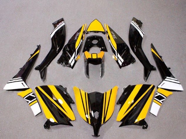 Carenados Moto Yamaha TMAX530 2012-2014 - Negro Brillante Amarillo Blanco