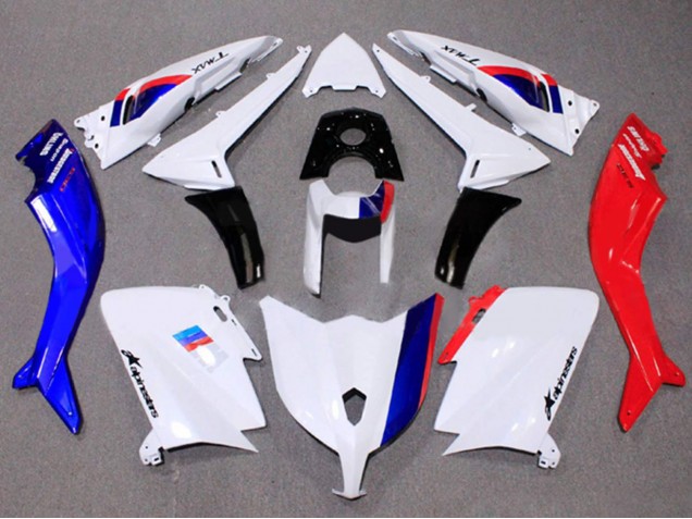 Carenado Moto Yamaha TMAX530 2012-2014 - Blanco Rojo Azul