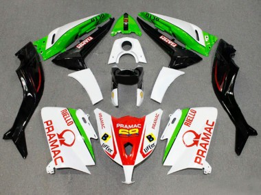 Carenados Moto Yamaha TMAX530 2012-2014 - Blanco Rojo Verde Pramac Fiamm