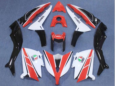 Carenado Moto Yamaha TMAX530 2012-2014 - Rojo Blanco Negro