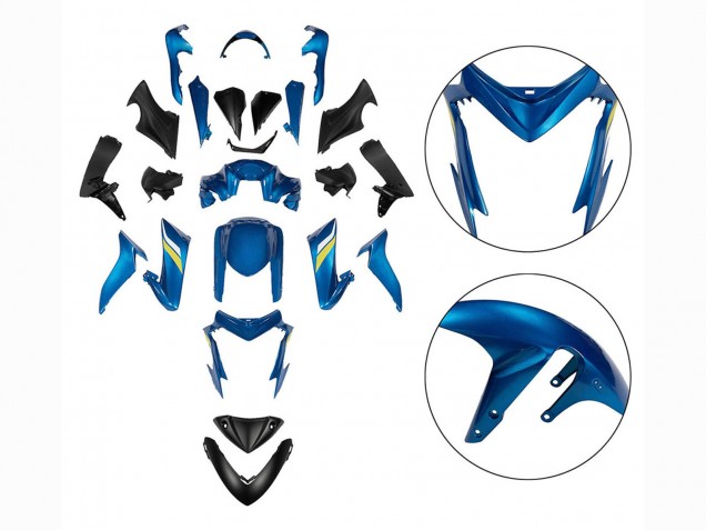 Carenados Moto Suzuki GSX-S 1000 2015-2020 - Negro Azul Amarillo