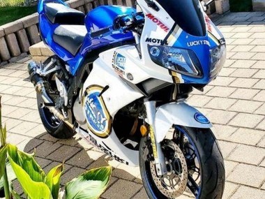 Carenados Moto Suzuki SV650 2003-2013 - Blanco Azul Lucky Strike Motul