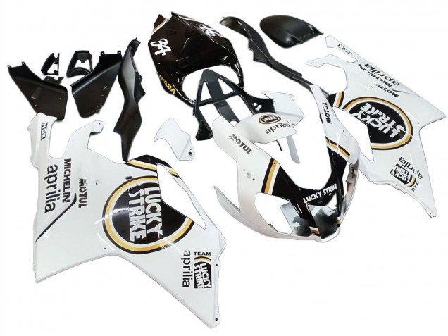Carenados Moto Aprilia RSV1000 2003-2006 - Blanco Negro Lucky Strike Motul Michelin