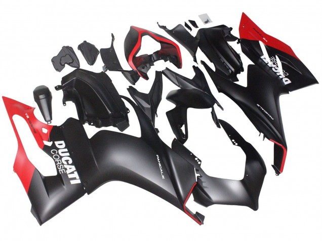 Carenados Moto Ducati Panigale V2 2020-2024 - Rojo Negro Mate Corse