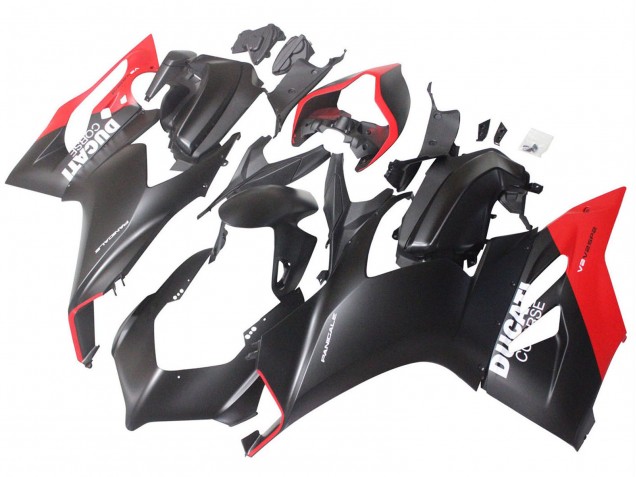 Carenados Moto Ducati Panigale V2 2020-2024 - Rojo Negro Mate Corse