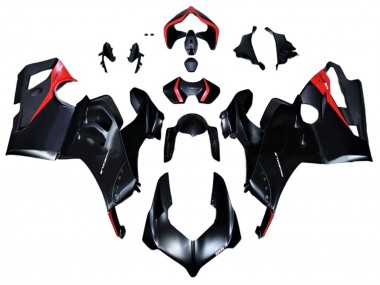 Carenados Moto Ducati Panigale V4 V4S 2020-2021 - Negro Brillante Rojo