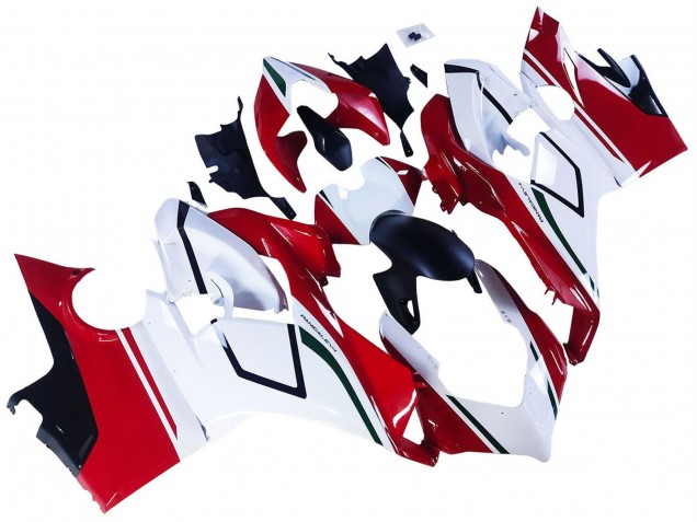 Carenados Moto Ducati Panigale V4 V4S 2018-2019 - Blanco Rojo Verde Negro Brillante