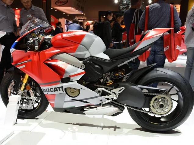 Carenados Moto Ducati Panigale V4 V4S 2018-2019 - Blanco Plata Rojo Negro Brillante