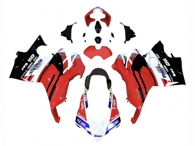 Carenados Moto Ducati Panigale V4 V4S 2018-2019 - Rojo Azul Negro Brillante Flex-Box Givi