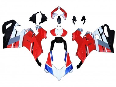Carenados Moto Ducati Panigale V4 V4S 2020-2021 - Blanco Azul Rojo Negro Brillante