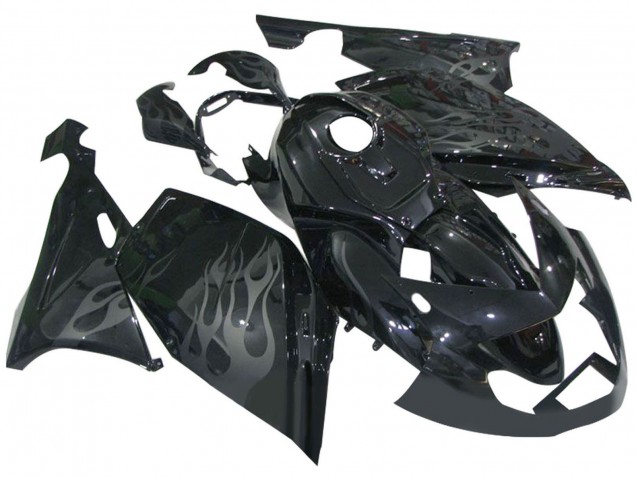 Carenados Moto BMW K1200S 2005-2010 - Negro Brillante Gris Llama