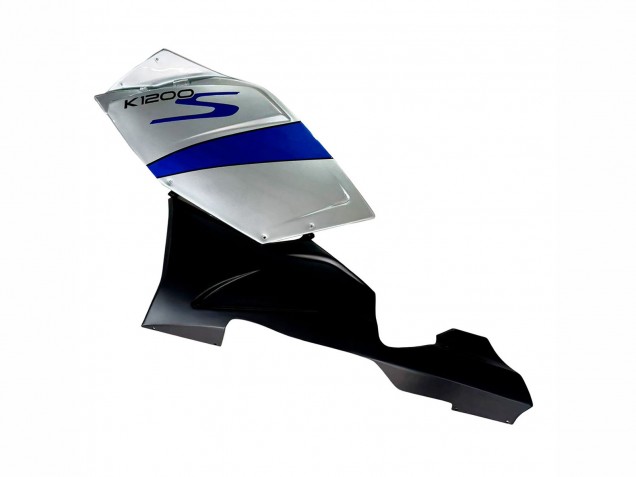 Carenado Moto BMW K1200S 2005-2010 - Plata Azul Negro