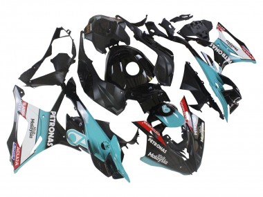 Carenados Moto BMW S1000RR 2023-2024 - Azul Claro Negro Mate Petronas
