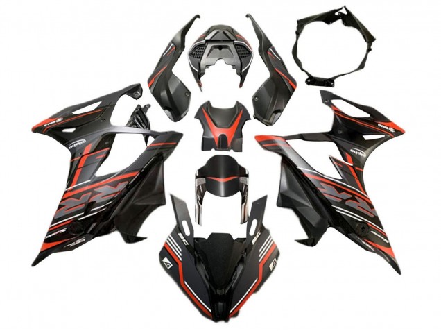 Carenado Moto BMW S1000RR 2019-2022 - Negro Mate Rojo