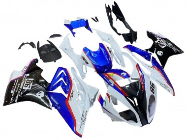 Carenado Moto BMW S1000RR 2017-2018 - Blanco Azul Rojo Negro Brillante