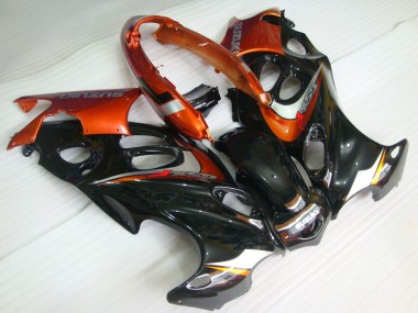 Carenados Moto Suzuki GSX600F/GSX750F 2004-2006 - Negro Brillante Naranja