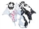 Carenados Moto Kawasaki ZX6R 2023-2025 - Negro Blanco Flower