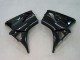 Carenados Moto Honda CBR600RR 2003-2004 - Negro Brillante Rojo Calcomanías