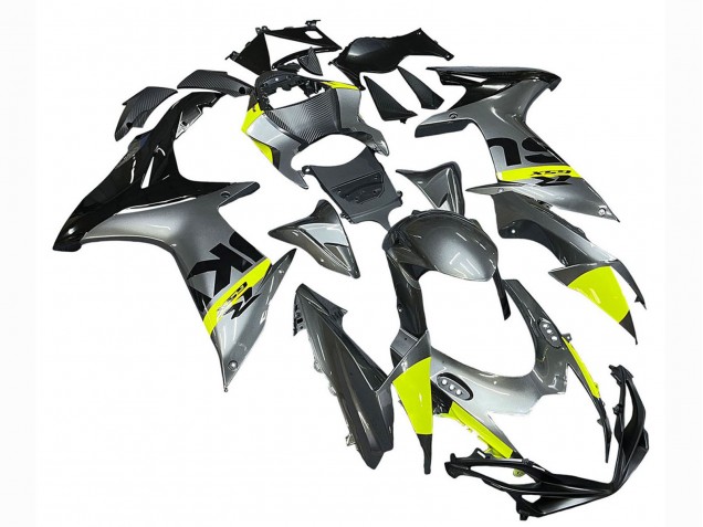 Carenados Moto Suzuki GSXR 600 / GSXR 750 2011-2024 - Plata Amarillo Negro