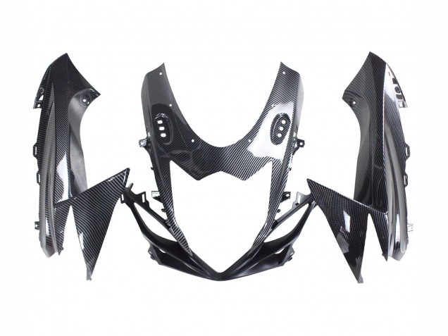 Carenados Moto Suzuki GSXR 600 / GSXR 750 2011-2024 - Negro FibraCarbono Rojo