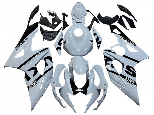 Carenados Moto Suzuki GSXR 1000 2005-2006 - Blanco Negro