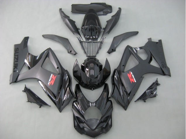 Carenados Moto Suzuki GSXR 1000 2007-2008 - Negro Mate Negro Brillante