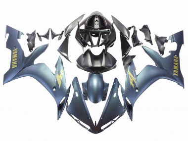 Carenados Moto Yamaha YZF 1000 R1 2004-2006 - Azul Oscuro Oro Calcomanías