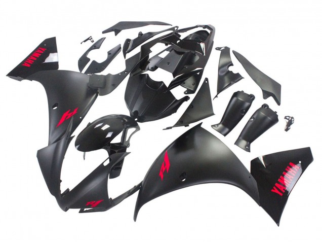 Carenados Moto Yamaha YZF 1000 R1 2012-2014 - Negro Brillante Negro Mate Rojo