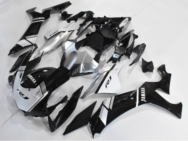 Carenados Moto Yamaha YZF 1000 R1 2020-2025 - Plata Blanco Negro Brillante