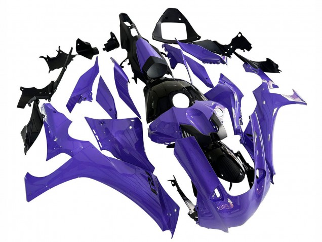 Carenados Moto Yamaha YZF 1000 R1 2020-2025 - Púrpura Negro Brillante