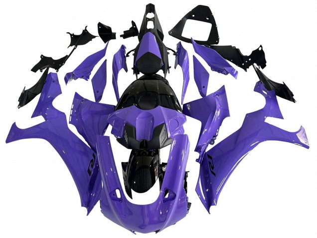 Carenados Moto Yamaha YZF 1000 R1 2020-2025 - Púrpura Negro Brillante