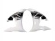 Carenado Moto Yamaha YZF R6 2003-2004 - Blanco Negro Brillante
