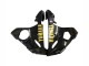 Carenados Moto Yamaha YZF R6 2003-2004 - Negro Brillante Oro Calcomanías