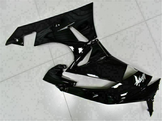 Carenados Moto Kawasaki ZX6R 2009-2012 - Negro Brillante Blanco Ninja