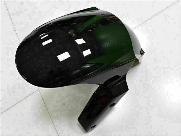 Carenados Moto Kawasaki ZX6R 2009-2012 - Negro Brillante Blanco Ninja