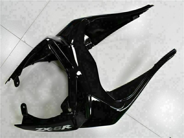 Carenados Moto Kawasaki ZX6R 2009-2012 - Negro Brillante Blanco Ninja