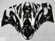 Carenados Moto Kawasaki ZX6R 2009-2012 - Negro Brillante Blanco Ninja