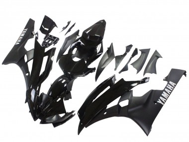 Carenados Moto Yamaha YZF 600 R6 2006-2007 - Negro Brillante Negro Mate