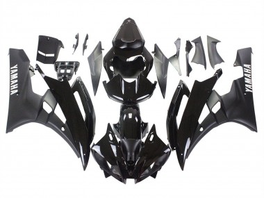 Carenados Moto Yamaha YZF 600 R6 2006-2007 - Negro Brillante Negro Mate