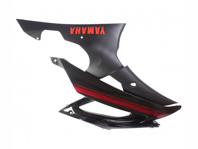 Carenados Moto Yamaha YZF 600 R6 2008-2016 - Negro Brillante Negro Mate Rojo Raya