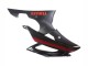 Carenados Moto Yamaha YZF 600 R6 2008-2016 - Negro Brillante Negro Mate Rojo Raya