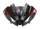 Carenados Moto Yamaha YZF 600 R6 2008-2016 - Negro Brillante Negro Mate Rojo Raya