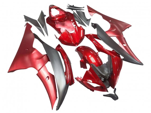 Carenados Moto Yamaha YZF 600 R6 2008-2016 - Rojo Gris