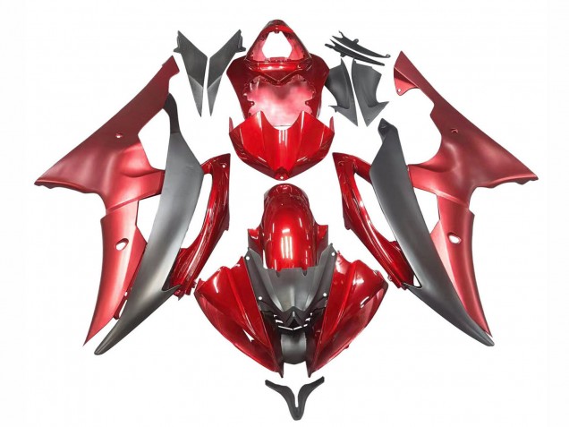 Carenados Moto Yamaha YZF 600 R6 2008-2016 - Rojo Gris