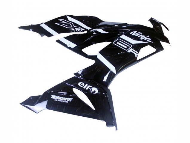 Carenados Moto Kawasaki ZX6R 2019-2022 - Negro Brillante Blanco