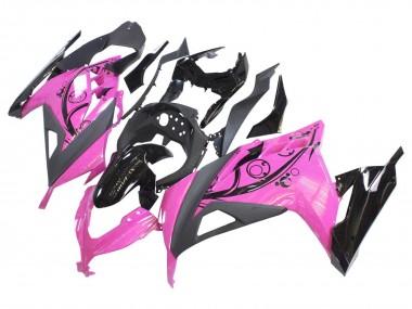 Carenados Moto Kawasaki EX300 2013-2024 - Rosa Negro